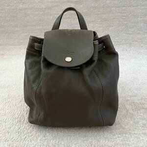Longchamp Le Pliage Cuir Leather Backpack